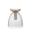 Tabarro - large - Pulegoso Clear Glass / Pulegoso Kaiser Gray