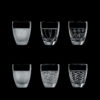Water set da 6 - Trasparente, Assortiti