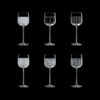 Water stem set da 6 - Trasparente, Assortiti