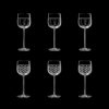 Water Rigo and Gemme set of 6 - Clear Glass, Rigo / Gemme